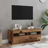 Image de vidaXL Meuble TV avec lumières LED vieux bois bois d'ingénierie856355