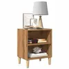 Image de vidaXL Table de chevet chêne artisanal 40x30x50 cm bois d'ingénierie856418