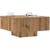 Image de vidaXL Vidaxl Table Basse Chêne Artisanal 60x60x31,5 Cm Bois D'ingénierie