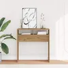 Image de vidaXL Vidaxl Table Console Chêne Artisanal 78x30x80 Cm Bois D'ingénierie