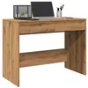 Image de vidaXL Bureau chêne artisanal 101x50x76,5 cm bois d'ingénierie856765