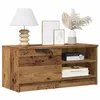 Image de vidaXL Meuble TV vieux bois 80x35x36,5 cm bois d'ingénierie856854