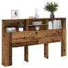 Image de vidaXL Armoire de tÃªte de lit vieux bois 180x19x103,5 cm