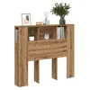 Image de vidaXL Armoire de tÃªte de lit chÃªne artisanal 120x19x104,5 cm