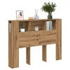 Image de vidaXL Armoire de tÃªte de lit chÃªne artisanal 140x18,5x102,5 cm