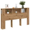 Image de Vidaxl Armoire De TÃªte De Lit ChÃªne Artisanal 180x18,5x102,5 Cm