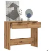 Image de vidaXL Table console chêne artisanal 90x36x75 cm bois d'ingénierie856946