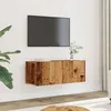 Image de vidaXL Meubles TV muraux 2 pcs vieux bois 80x30x30 cm857015