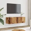 Image de vidaXL Meubles TV muraux 2 pcs vieux bois 100x30x30 cm857017
