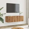 Image de vidaXL Meubles TV muraux 2 pcs chêne artisanal 100x30x30 cm857018