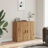 Image de vidaXL Buffet chêne artisanal 80x33x70 cm bois d'ingénierie857074