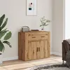 Image de vidaXL Buffet chêne artisanal 80x33x70 cm bois d'ingénierie857076