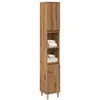 Image de vidaXL Armoire de salle de bain chêne artisanal 30x30x190 cm857103