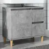 Image de vidaXL Vidaxl Armoire D'évier Gris Béton 65x33x60 Cm Bois D'ingénierie