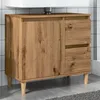 Image de vidaXL Vidaxl Armoire Lavabo Chêne Artisanal 65x33x60 Cm Bois D'ingénierie