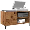 Image de vidaXL Armoire à disques vieux bois 84,5x38x48 cm bois d'ingénierie857165