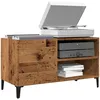 Image de vidaXL Vidaxl Armoire À Disques Vieux Bois 84,5x38x48 Cm Bois D'ingénierie