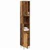 Image de vidaXL Armoire de salle de bain vieux bois 30x30x190cm bois ingénierie857199