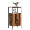Image de vidaXL Table de chevet vieux bois 41x31x80 cm bois d’ingénierie857246