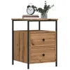 Image de vidaXL Table de chevet chêne artisanal 44x45x60 cm bois d'ingénierie857256