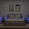Image de vidaXL Tables de chevet avec LED 2 pcs vieux bois bois d'ingénierie857655