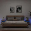 Image de Vidaxl Armoires De Chevet Avec LumiÃ¨res Led 2 Pcs ChÃªne Artisanal
