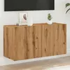 Image de vidaXL Meuble TV mural chêne artisanal 80x30x41 cm857668