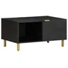 Image de vidaXL Table basse Noir 80x50x40 cm Bois d'ingénierie4017652