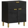 Image de vidaXL Table de chevet noir 50x33x60 cm bois d'ingénierie4017659