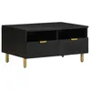 Image de vidaXL Table basse noir 80x54x40 cm bois d'ingÃ©nierie