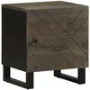 Image de vidaXL Table de chevet noir 40x33x46 cm bois de manguier solide4017680