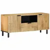 Image de vidaXL Meuble TV marron 105x33x46 cm Bois massif de manguier4017734
