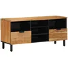 Image de vidaXL Buffet Tv Vidaxl 100x33,5x46 Cm En Bois Massif D'acacia