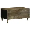 Image de vidaXL Table basse gris clair 80x50x40 cm bois de manguier massif4017797