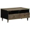 Image de vidaXL Table basse gris clair 80x54x40 cm bois massif de manguier4017805