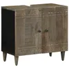 Image de vidaXL Armoire lavabo de salle de bain bois massif de manguier4017811