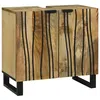 Image de Vidaxl Meuble Sous Lavabo 62x33x58 Cm En Bois Massif De Manguier Et En Bois ReconstituÃ©
