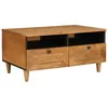Image de vidaXL Table basse avec tiroir Marron clair 80 x 54 x 40 cm