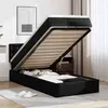 Image de VidaXL Lit ottoman avec matelas noir 90x190 cm similicuir3311278