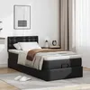 Image de VidaXL Lit ottoman avec matelas noir 90x200 cm similicuir