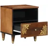 Image de vidaXL Vidaxl Table De Chevet 40x33x46 Cm En Bois Massif De Mangue