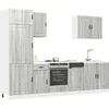 Image de vidaXL Vidaxl Ensemble D'armoires De Cuisine 7 Pcs Kalmar Bois D'ingénierie