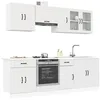Image de vidaXL Ensemble d'armoires cuisine 8pcs Kalmar blanc bois d'ingÃ©nierie
