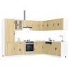 Image de vidaXL Ensemble d'armoires de cuisine 14 pcs Porto bois d'ingÃ©nierie