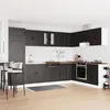 Image de Meuble de cuisine vidaXL """"Kalmar"""" avec doubles Ã©viers en bois d'ingÃ©nierie noir