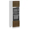 Image de vidaXL Armoires de four 2 pcs Lucca chÃªne marron bois d'ingÃ©nierie