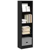 Image de vidaXL Bibliothèque noir 40x24x143 cm bois d'ingénierie857784