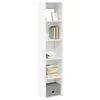 Image de vidaXL Bibliothèque blanc 40x30x189 cm bois d'ingénierie857885