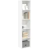 Image de vidaXL BibliothÃ¨que blanc 40x30x189 cm bois d'ingÃ©nierie