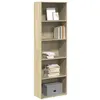 Image de vidaXL Bibliothèque chêne sonoma 60x30x189 cm bois d'ingénierie857919